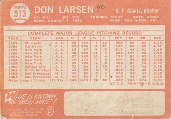Don Larsen  baseball card collectible - Main Image 2