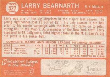 Larry Bearnarth  baseball card collectible - Main Image 2
