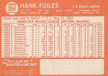 Hank Foiles  baseball card collectible - Main Image 2