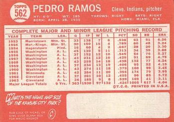 Pedro Ramos  baseball card collectible - Main Image 2