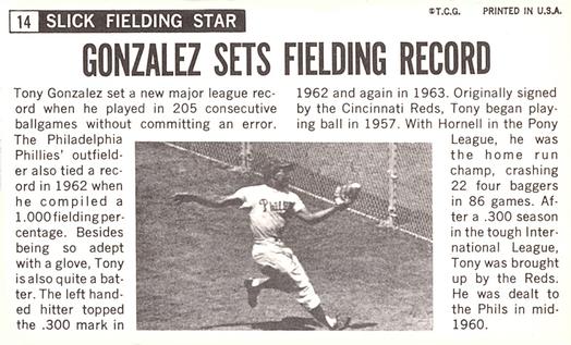 Tony Gonzalez  baseball card collectible - Main Image 2