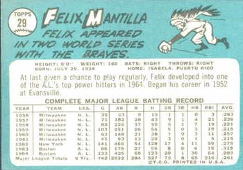 Felix Mantilla  baseball card collectible - Main Image 2