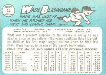 Wade Blasingame  baseball card collectible - Main Image 2
