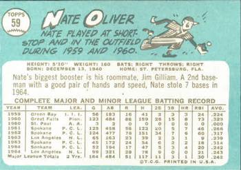 Nate Oliver  baseball card collectible - Main Image 2