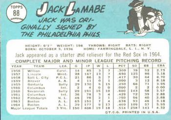 Jack Lamabe  baseball card collectible - Main Image 2