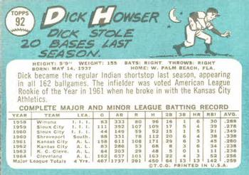 Dick Howser  baseball card collectible - Main Image 2