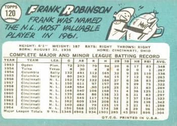 Frank Robinson  baseball card collectible - Main Image 2