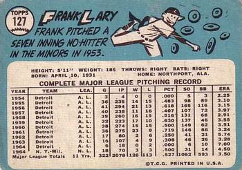 Frank Lary  baseball card collectible - Main Image 2