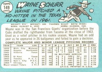 Wayne Schurr  baseball card collectible - Main Image 2