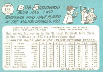 Bob Sadowski  baseball card collectible - Main Image 2