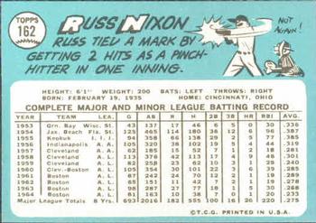 Russ Nixon  baseball card collectible - Main Image 2
