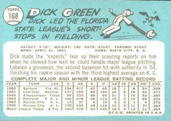 Dick Green  baseball card collectible - Main Image 2