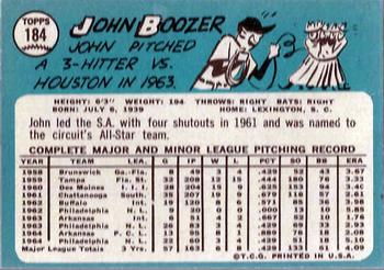 John Boozer  baseball card collectible - Main Image 2