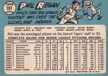 Phil Regan  baseball card collectible - Main Image 2