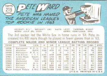 Pete Ward  baseball card collectible - Main Image 2