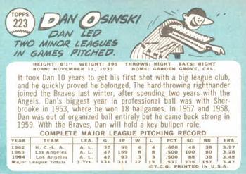 Dan Osinski  baseball card collectible - Main Image 2