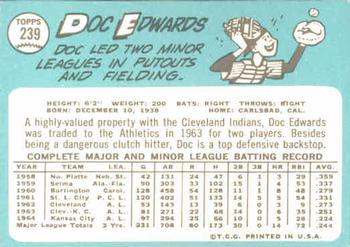 Doc Edwards  baseball card collectible - Main Image 2