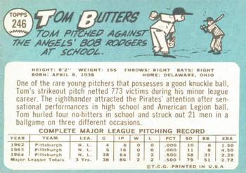 Tom Butters  baseball card collectible - Main Image 2