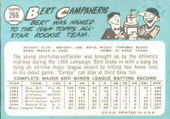 Bert Campaneris  baseball card collectible - Main Image 2
