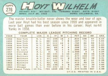 Hoyt Wilhelm  baseball card collectible - Main Image 2