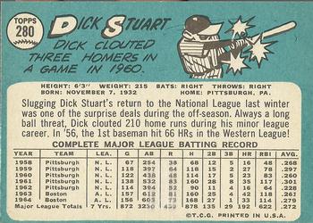 Dick Stuart  baseball card collectible - Main Image 2