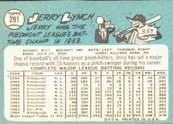 Jerry Lynch  baseball card collectible - Main Image 2