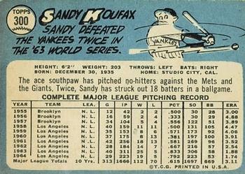 Sandy Koufax  baseball card collectible - Main Image 2