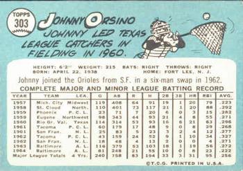 Johnny Orsino  baseball card collectible - Main Image 2
