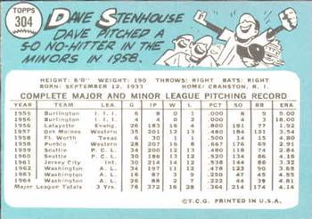 Dave Stenhouse  baseball card collectible - Main Image 2
