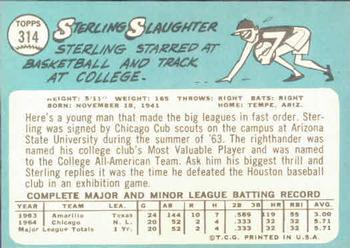 Sterling Slaughter  baseball card collectible - Main Image 2