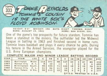 Tommie Reynolds  baseball card collectible - Main Image 2