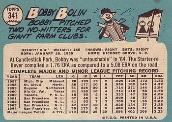Bobby Bolin  baseball card collectible - Main Image 2
