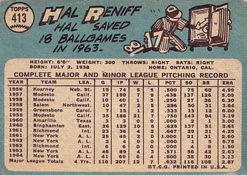 Hal Reniff  baseball card collectible - Main Image 2