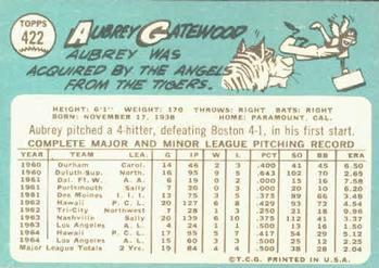 Aubrey Gatewood  baseball card collectible - Main Image 2