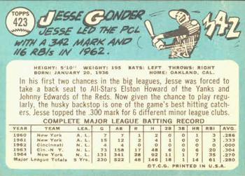 Jesse Gonder  baseball card collectible - Main Image 2