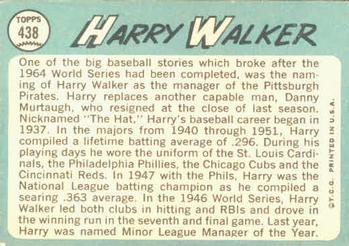 Harry Walker  baseball card collectible - Main Image 2