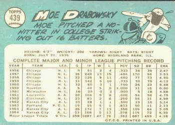 Moe Drabowsky  baseball card collectible - Main Image 2