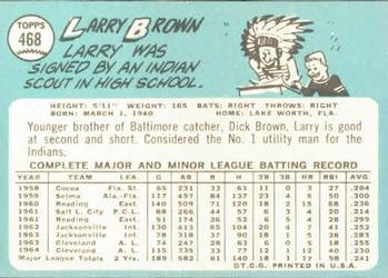 Larry Brown  baseball card collectible - Main Image 2