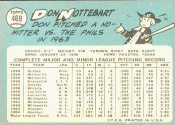 Don Nottebart  baseball card collectible - Main Image 2