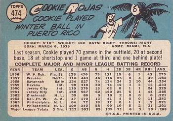 Cookie Rojas  baseball card collectible - Main Image 2