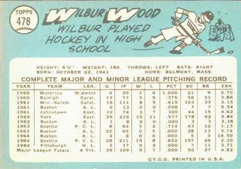 Wilbur Wood  baseball card collectible - Main Image 2
