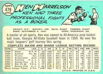 Ken Harrelson  baseball card collectible - Main Image 2