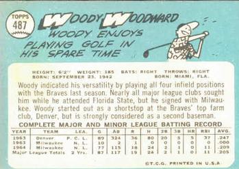 Woody Woodward  baseball card collectible - Main Image 2