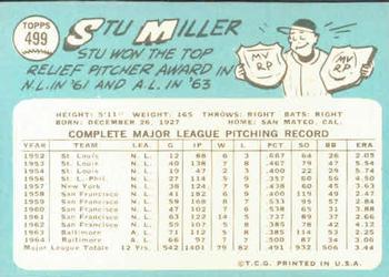 Stu Miller  baseball card collectible - Main Image 2
