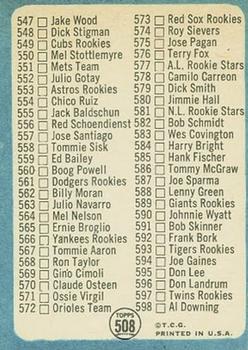 7th Series Checklist: 507-598  baseball card collectible - Main Image 2