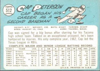 Cap Peterson  baseball card collectible - Main Image 2