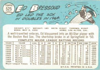Eddie Bressoud  baseball card collectible - Main Image 2