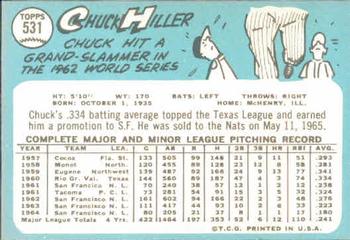 Chuck Hiller  baseball card collectible - Main Image 2