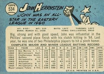 John Herrnstein  baseball card collectible - Main Image 2