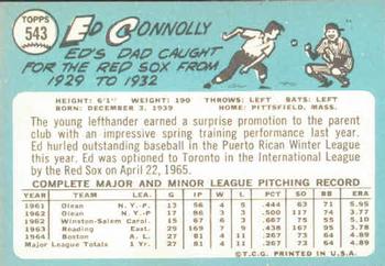 Ed Connolly  baseball card collectible - Main Image 2